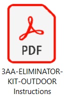 3AA-ELIMINATOR-KIT-OUTDOOR Instructions